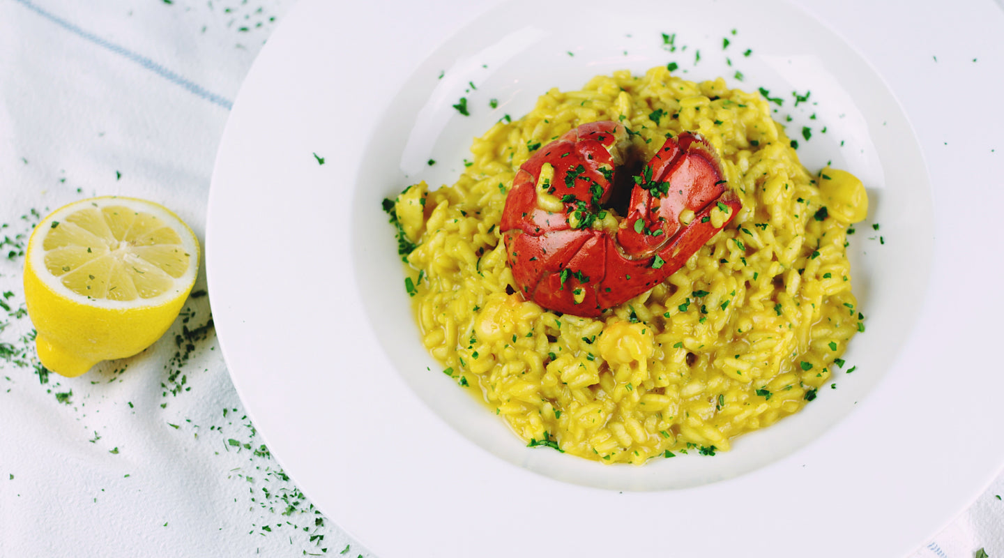 Brown Rice Lemon Herb Risotto with Peas and Spinach