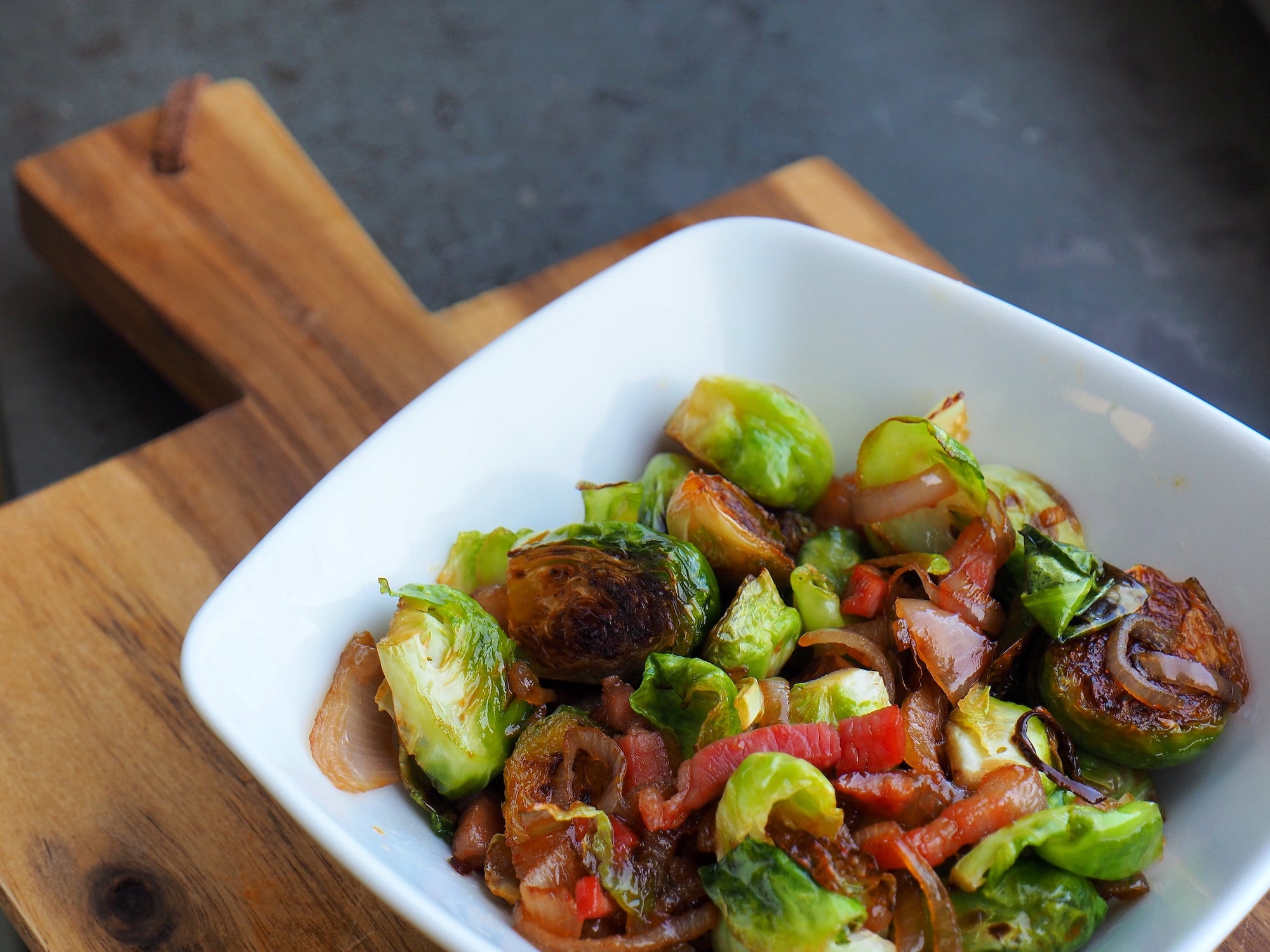 Roasted Brussels Sprouts With Pomegranate